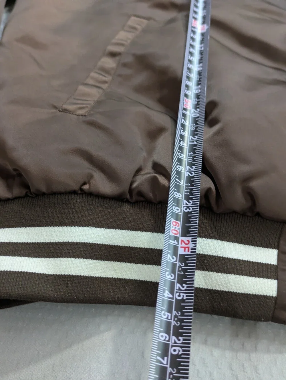 Golf Wang University Satin Bomber Varsity Jacket Size large Brown
